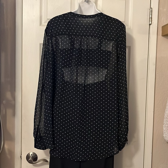 Two Sheer Beach Pool Swimsuit Coverup Tops Blouses Leopard & Polka Dot - Picture 5 of 16